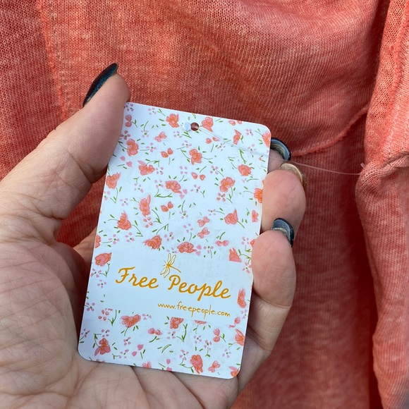 Free People | Kyoto Tee - Pretty Guava ~ NWT - Picture 5 of 11